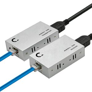 expert connect | 4k 330ft hdmi extender over cat5e / cat6 / cat7 ethernet cable, 1080p, 3d