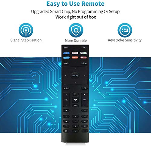 Newest Replacement Remote Control Compatible for VIZIO D-Series M-Series P-Series V-Series LED Smart TV D43fx-F4 D65x-G4 D43-F1 D50-F1 D55-F2 D60-F3 D65-F1 D70-F3 D55x-G1 D32h-F0 M55-F0M65-F0 M70-F3