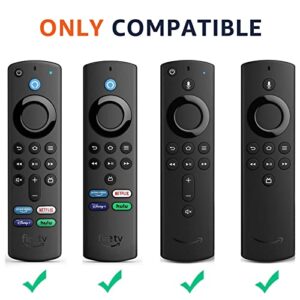 Wevove [3 Pack] Firestick Cover for Alexa Voice Remote 4k/Max/Lite(3rd Gen) 2021 Release, Fire Stick Remote Cover, Firetvstick HD Streaming Device Cover Case(Sky Blue+Glow Green/Blue)