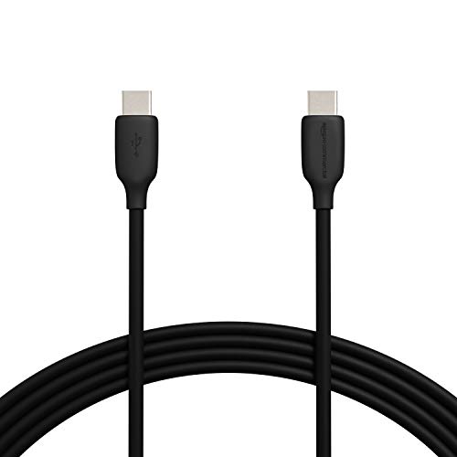 Amazon Basics Fast Charging USB-C to USB-C2.0 Cable (USB-IF Certified), 60W - 10-Foot, Black, Laptop