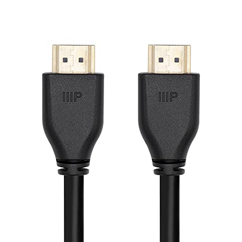 Monoprice 8K Certified Ultra High Speed HDMI 2.1 Cable - 3 Feet - Black | 48Gbps, Compatible with Sony PlayStation 5, PlayStation 5 Digital Edition, Microsoft Xbox Series X, and Xbox Series S