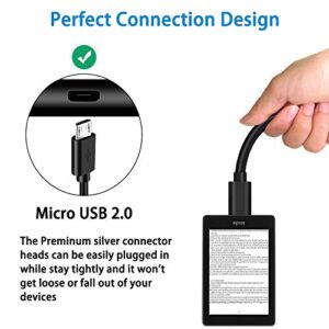 2Pack 10Ft Long Micro USB Cable for Fire Hd,Hdx 6" 7" 8.9" 9.7" 10.1" 11" 11.6" 12" 12.1" 12.2" Tablet,Kids Edition.Charging Android Charger Cord for Kindle Oasis,e-Reader,Samsung LG Phone TV Keyboard