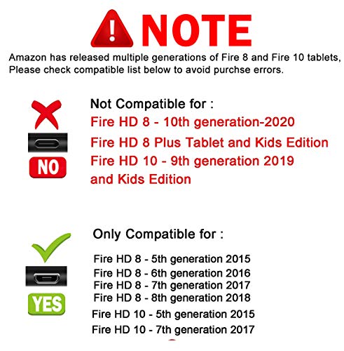 2Pack 10Ft Long Micro USB Cable for Fire Hd,Hdx 6" 7" 8.9" 9.7" 10.1" 11" 11.6" 12" 12.1" 12.2" Tablet,Kids Edition.Charging Android Charger Cord for Kindle Oasis,e-Reader,Samsung LG Phone TV Keyboard