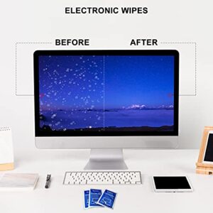 Screen Cleaner Cadith Electronic Wipes -Safely Clean Your Computer, Laptop, TV, Phone, and Tablet Screens - All Electronic Equipment - 8x7 Inches Screen Wipes(40PCS)