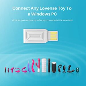 LOVENSE Dongle USB Bluetooth Adapter for PC Laptop Desktop Computer, Lovense Remote and Lovense Connect, Plug and Play for Windows 7/8/10/11