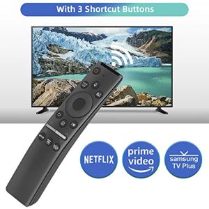 Gvirtue Universal Voice Remote Control for Samsung TV Remote All Samsung LED QLED UHD SUHD HDR LCD HDTV 4K 3D Curved Smart TVs, with Shortcut Buttons for Netflix, Prime Video, Samsung Plus