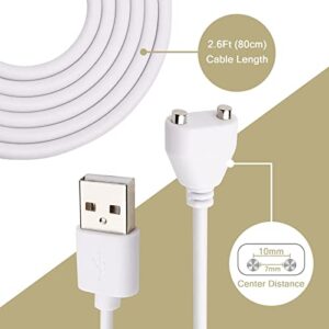Kuzgokit Magnetic USB DC Charger Cable Replacement Charging Cord(10mm/0.39in) Wand Massagers Magnetic Charger Cable