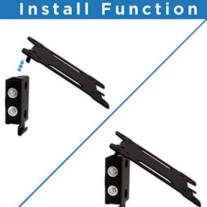 Mount-It! Tilting TV Wall Mount Bracket for Small TV and Computer Monitors, Low-Profile Design with Quick Release Function, Fits 24, 27, 30 and 32 Inch Screens Up to VESA 100, 44 Lbs Capacity, Black