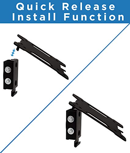 Mount-It! Tilting TV Wall Mount Bracket for Small TV and Computer Monitors, Low-Profile Design with Quick Release Function, Fits 24, 27, 30 and 32 Inch Screens Up to VESA 100, 44 Lbs Capacity, Black