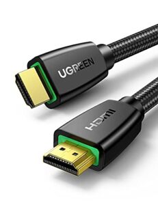 ugreen 4k hdmi cable 6ft,18gbps high speed braided hdmi cord 2.0 with ethernet,support 4k 60hz 2160p 1080p 3d arc compatible with uhd tv monitor computer xbox 360 ps5 ps4 blu-ray and more