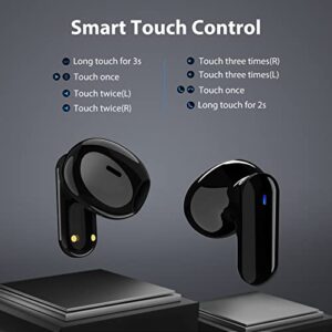 ACAGET Wireless Earbuds, Bluetooth Headphone for Samsung S23 Plus Galaxy S22 Ultra S21 FE A53 Touch Control Stereo Earphone with Mic Headset for Apple iPhone 14 Pro Max 13 12 11 XR Pixel 7 6 iPad Pro