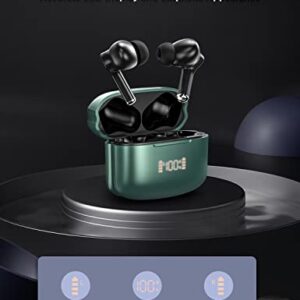 Ear Buds Noise Cancelling Wireless Earbuds Bluetooth 5.1 Headphones with 4 Microphone Stereo Deep Bass Air Buds 30H Playback LED Power Display in-Ear Earphones IPX6 Waterproof for iPhone&Android