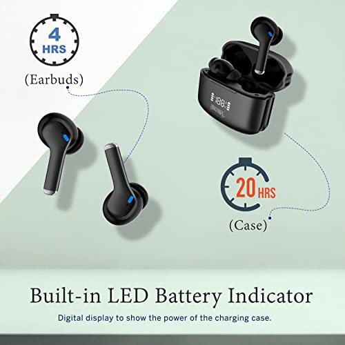 Santana Luna by Carlos Santana Bluetooth True Wireless Earbuds - IPX5 Waterproof Earbuds with Charging Case