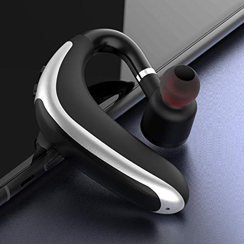 Wireless Earbuds,Bluetooth 5.0 Wireless Headset Ear-Mounted Noise Cancelling Deep Bass Stereo Earphone with High Power Long Standby Headphone for Phone Black One Size