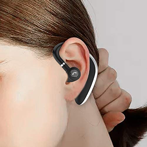 Wireless Earbuds,Bluetooth 5.0 Wireless Headset Ear-Mounted Noise Cancelling Deep Bass Stereo Earphone with High Power Long Standby Headphone for Phone Black One Size