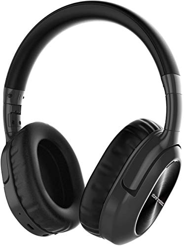 atune analog Atune Analog Bluetooth Wireless Active Noise Cancelling Headphones With Microphone OverEar Lightweight Foldable 20H Playtime Comfortable Protein Earpads microUSB Charge PortTelescopic Arm