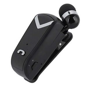 zerone fineblue wireless bluetooth headset, in-ear retractable business noise cancelling lavalier earphone with mic suitable for business/workout/driving