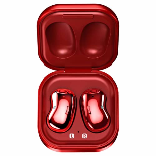 UrbanX Street Buds Live True Wireless Earbud Headphones for Samsung Galaxy S10 Lite - Wireless Earbuds w/Active Noise Cancelling - RED (US Version with Warranty)