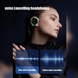 ESSONIO Open Ear Headphones Noise Cancelling Headphones Bluetooth earpiece Bluetooth Headset Runnning Headphones Workout Headphones Earbuds for Cell Phone IPX5 Waterproof with mic for Sports
