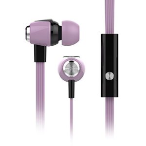 hypergear dbm special edition earphones. noise isolating comfort ear gel fit, in-line microphone for hands-free calls & music. compatible for iphones, androids, ipads, tablets & other devices (rose)
