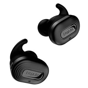 nuarl n10 pro active noise canceling anc truly wireless stereo earphones earbuds bluetooth5 7hr playback aptx aac with hdss ipx4 n10pro-bm(black metallic)