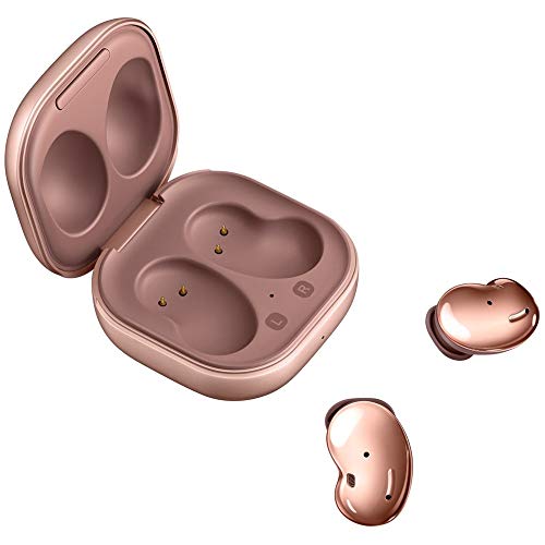 Samsung Galaxy Buds Live (ANC) Active Noise Cancelling TWS Open Type Wireless Bluetooth 5.0 Earbuds for iOS & Android, 12mm Drivers, International Model - SM-R180 (Mystic Bronze) Renewed