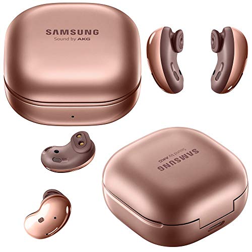Samsung Galaxy Buds Live (ANC) Active Noise Cancelling TWS Open Type Wireless Bluetooth 5.0 Earbuds for iOS & Android, 12mm Drivers, International Model - SM-R180 (Mystic Bronze) Renewed