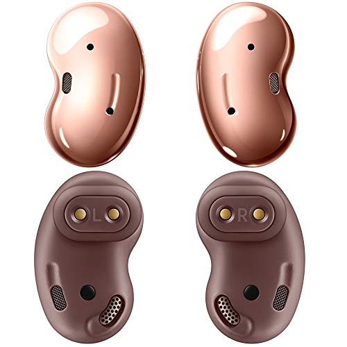 Samsung Galaxy Buds Live (ANC) Active Noise Cancelling TWS Open Type Wireless Bluetooth 5.0 Earbuds for iOS & Android, 12mm Drivers, International Model - SM-R180 (Mystic Bronze) Renewed