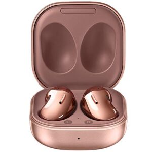 Samsung Galaxy Buds Live (ANC) Active Noise Cancelling TWS Open Type Wireless Bluetooth 5.0 Earbuds for iOS & Android, 12mm Drivers, International Model - SM-R180 (Mystic Bronze) Renewed