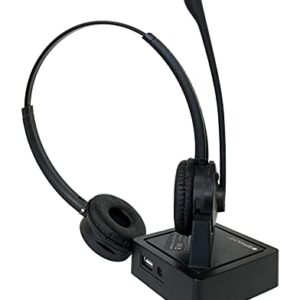 Spracht HS-2051 Zum Maestro BT Dual Ear Wireless Bluetooth Headset with Base Station