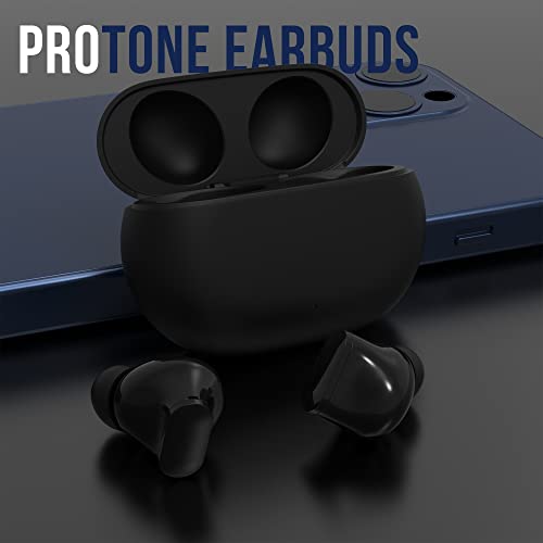 Zoof ProTone True Wireless Bluetooth 5.2 Earbuds, 24 Battery Life and Sweat and Water Resistant with Built-in Mic