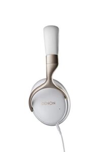 denon ah-gc25nc premium wired noise-cancelling headphones – hi-res audio quality | up to 30 hours of noise cancellation | designed for comfort | battery-saving auto-standby mode | white