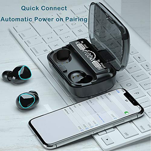 SGNics Wireless Earbuds Bluetooth 5.1 Headphones Compatible with Samsung Galaxy M10, IPX7 Waterproof TWS Stereo Headphones in Ear Built in Mic Headset