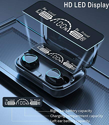 SGNics Wireless Earbuds Bluetooth 5.1 Headphones Compatible with Samsung Galaxy M10, IPX7 Waterproof TWS Stereo Headphones in Ear Built in Mic Headset