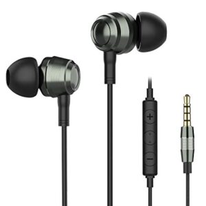 Psong in-Ear Music Earbuds AM100 with high-Fidelity Super bass and immersive Sound Quality. Earphones with Absolute Sound Insulation Noise canceling Earphones. Perfect for Music Enthusiast