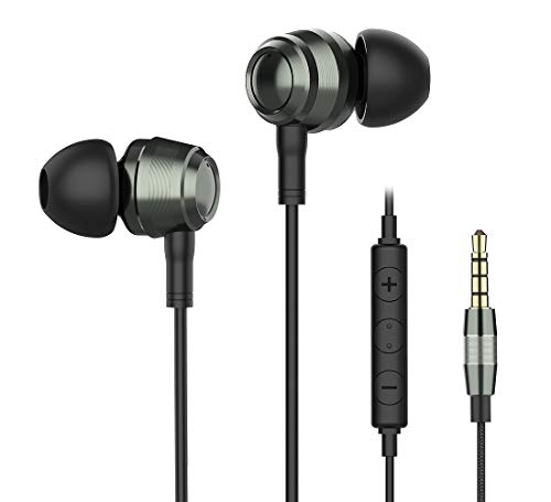 Psong in-Ear Music Earbuds AM100 with high-Fidelity Super bass and immersive Sound Quality. Earphones with Absolute Sound Insulation Noise canceling Earphones. Perfect for Music Enthusiast