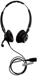 jabra 2400 ii qd duo nc wideband wired headset – black