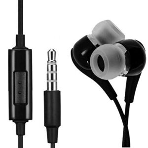 Wired Earphones Headphones Handsfree Mic 3.5mm for Moto E5 Play, Headset Earbuds Earpieces Microphone Compatible with Motorola Moto E5 Play
