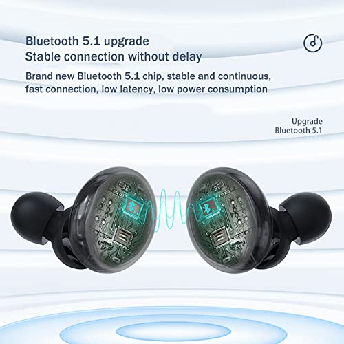 Green Sleep Earbuds Noise Cancelling for Sleeping Bluetooth Headphones Ultra Smallest Invisible Mini in-Ear Wireless Ear Buds with Mic Workout Waterproof Earpiece Stereo HiFi Sound for Android iOS