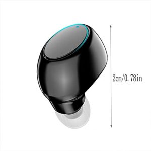 LiadFngKA True Wireless Earbuds Bluetooth Headphones IPX5 Waterproof Stereo Earphones in-Ear Built-in Mic Mini Deep Bass Headset for Sport (Black)