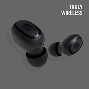 Soul S-Gear Wireless Earbuds - in Ear Headphones, Bluetooth, Water-Resistant, Music and Calls (Black)