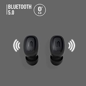 Soul S-Gear Wireless Earbuds - in Ear Headphones, Bluetooth, Water-Resistant, Music and Calls (Black)