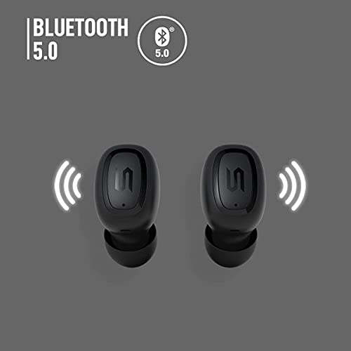 Soul S-Gear Wireless Earbuds - in Ear Headphones, Bluetooth, Water-Resistant, Music and Calls (Black)