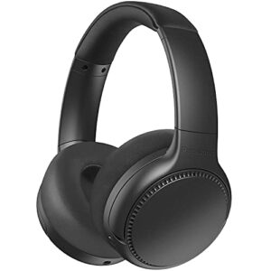 panasonic rb-m700b deep bass wireless bluetooth immersive headphones with xbs deep, bass reactor and noise cancelling (black) (renewed)