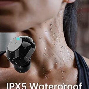 Active Noise Cancelling Wireless Earbuds Picun v5.0 Bluetooth Headphones Touch Control Premium Hifi Stereo in-Ear Wireless Headphones with HD Mic, IPX5 Waterproof, Mono/Twin Mode for Sport Workout Gym