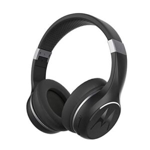 motorola escape 220 over-the-ear bluetooth wireless headphones – hd sound, built-in microphone, 23-hour play time, noise isolation – foldable & compact – black