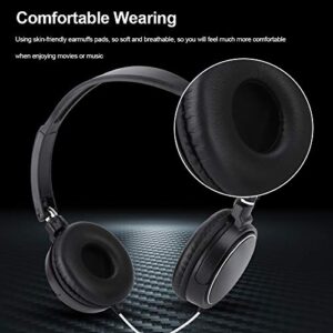 Liyeehao 93dB Portable Wired Headset, Support FM Automatic Search, Foldable Noise Cancelling Headphone, for Sports for Travel