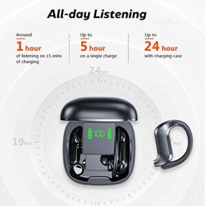 Lunjee TWS Wireless Headphones Bluetooth Earphones Noise Canceling Sports Waterproof Headset 9D Stereo Wireless Earbuds with Microphone