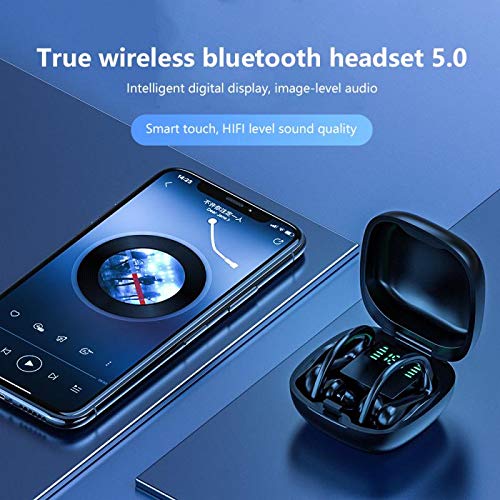 New Sport Wireless Bluetooth Earbuds Ear Hook Headphones Noise Cancelling, Black