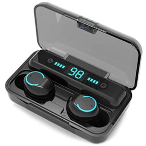 [2022] new wireless earbuds bluetooth 5.0 headsets, ipx7 waterproof 100h playtime with charging case led battery display, auriculares,3d stereo audio full touch control headset w/mic